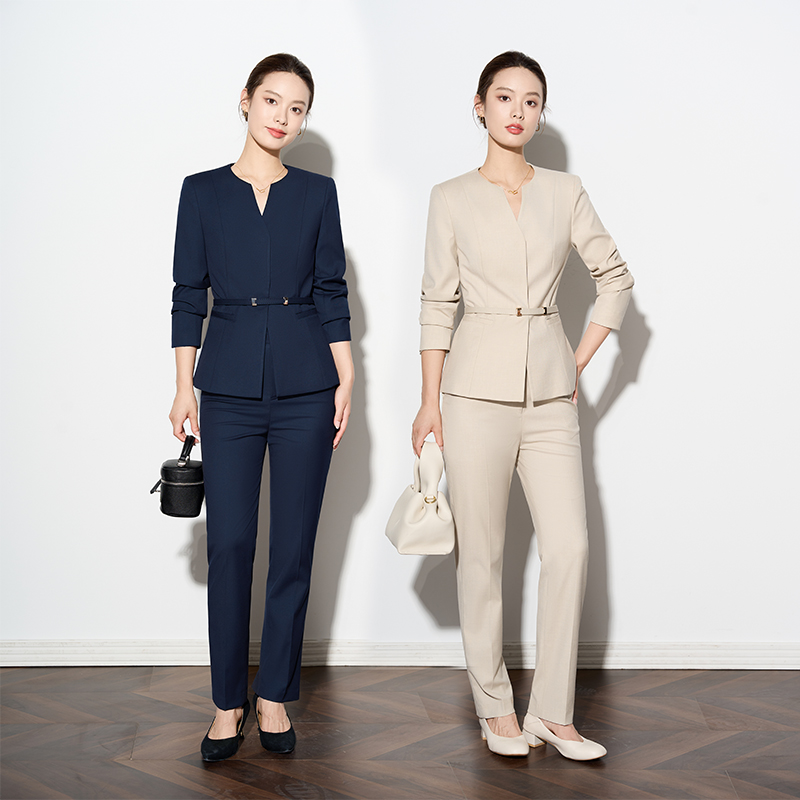 2025款高级感高端西装套装女秋职业气质珠宝店美容院工作服25605
