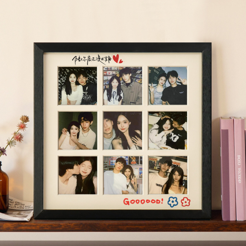 多宫格相框照片定制diy手工加打印做成相册情侣纪念生日礼物摆台