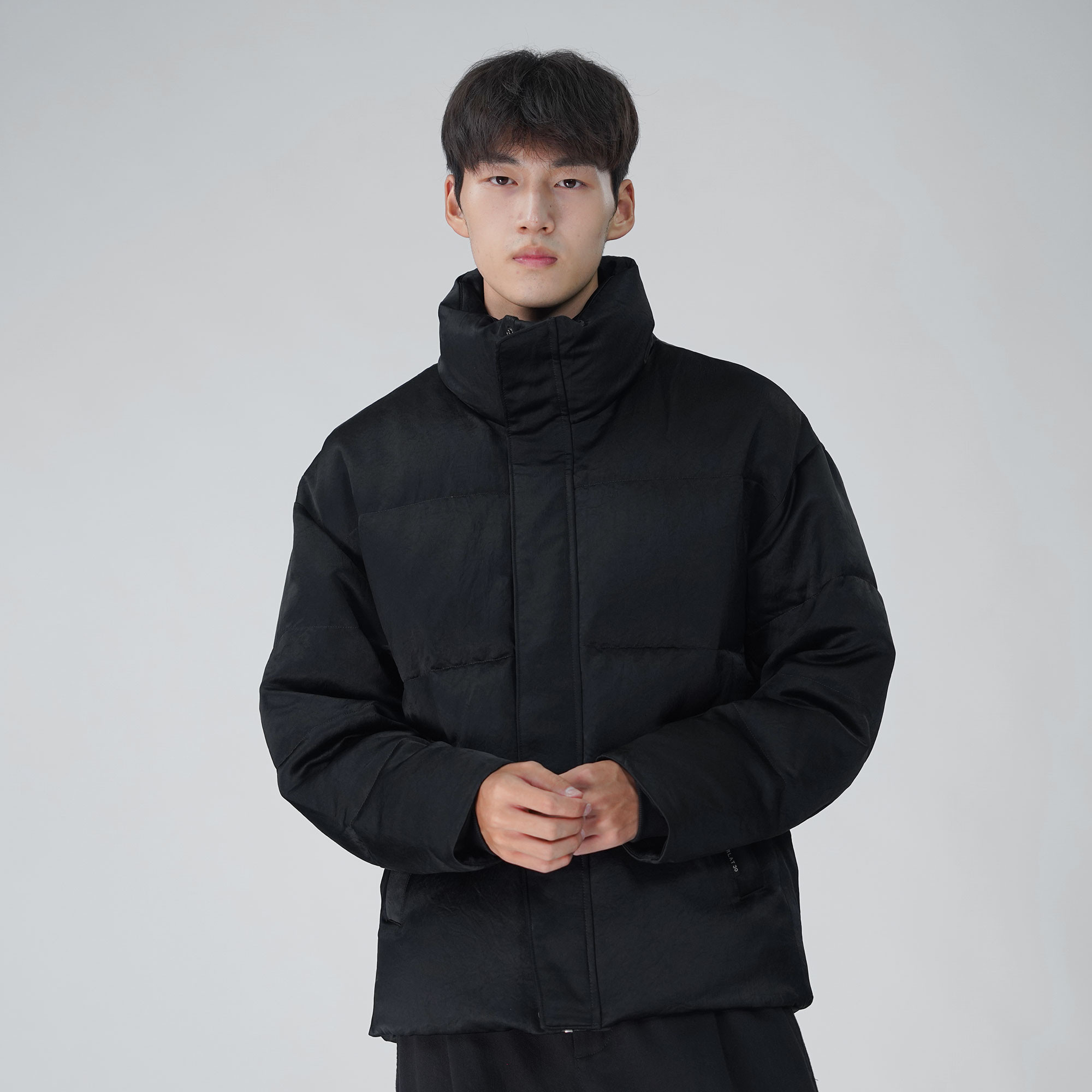 北纬三十度短款冬季醋酸羽绒服保暖加厚防风低调轻奢立领高级感