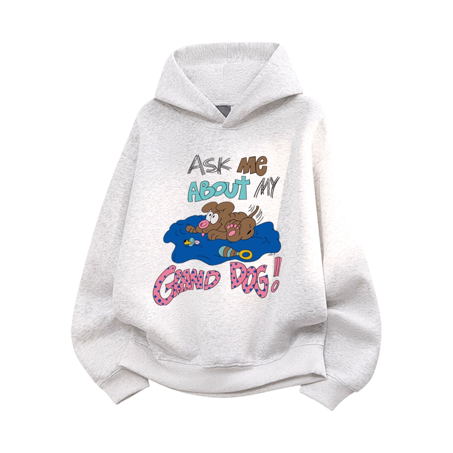 凯颂加大码300斤卡通学院风别致ins无口袋卫衣男女秋冬宽松情侣装