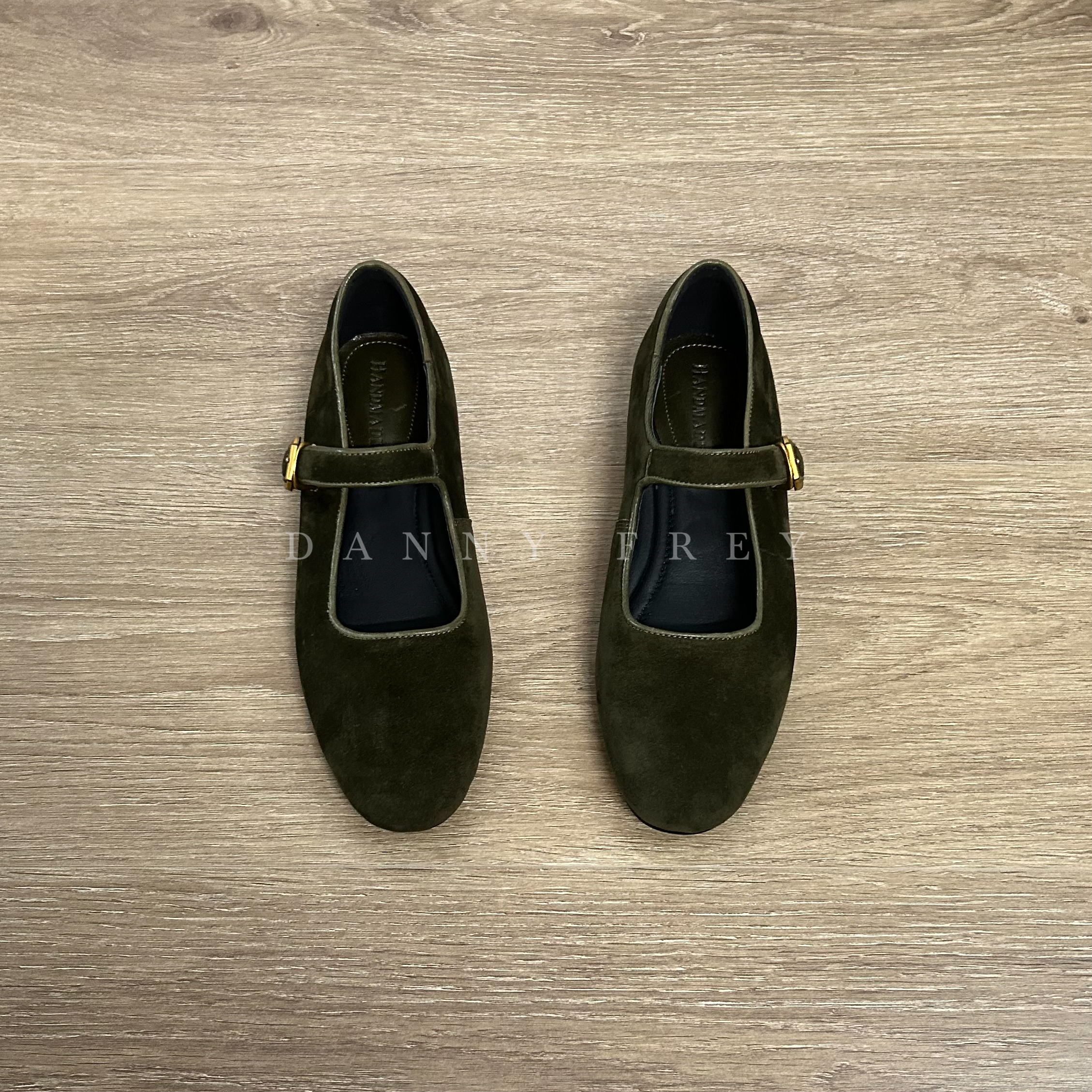 Dannyfrey马毛玛丽珍鞋女一字扣带配裙浅口豹纹时尚休闲单鞋2CM