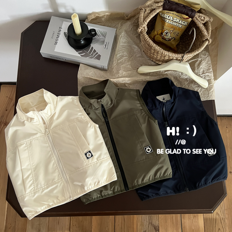 【现货】郝叔童品秋季新款潮流洋气2025男童高货时尚休闲马甲HQ5308