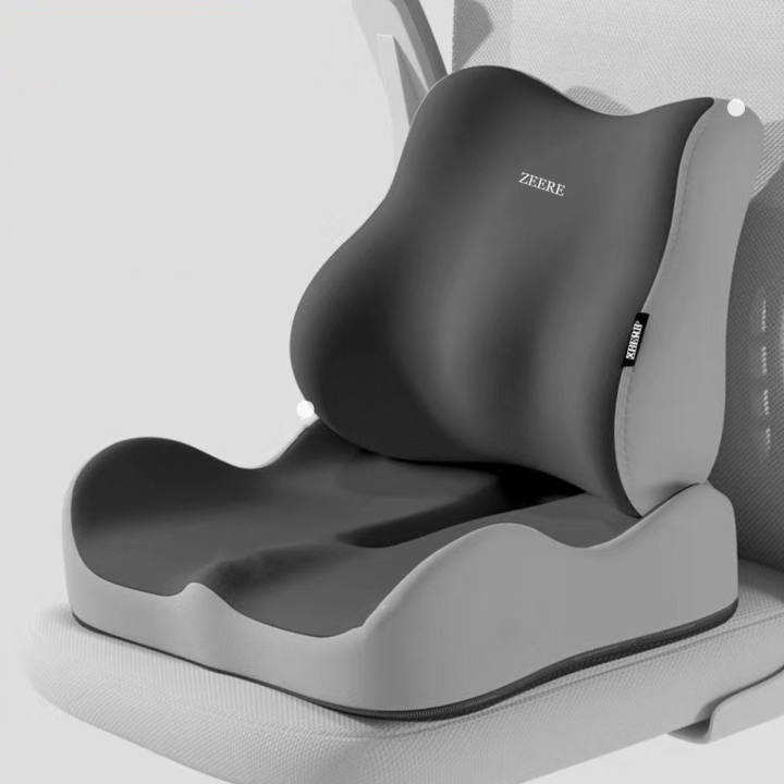 汽车加厚座椅垫办公室座椅坐垫腰部支撑靠背椅子坐学生防软垫