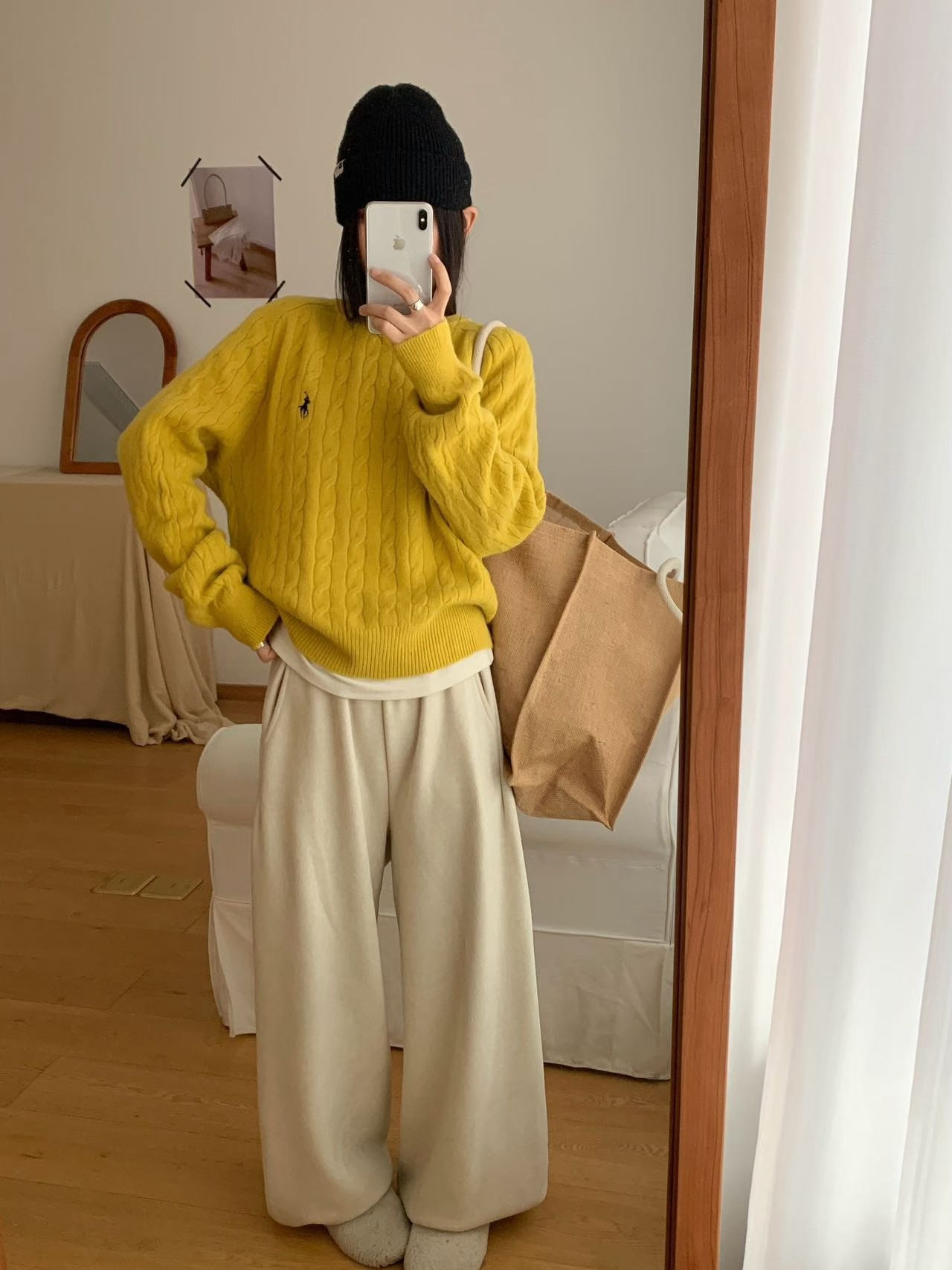 【美利奴手感】刺绣秋冬新款韩系圆领麻花慵懒毛衣高级感套头衫