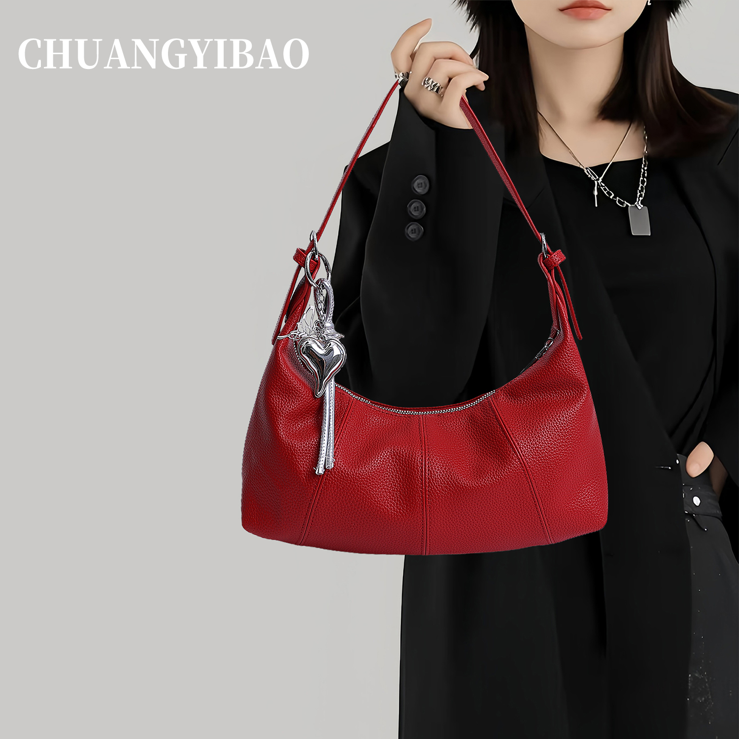 韩版时尚腋下包女2025新款高级感单肩包斜挎包洋气软皮通勤托特包