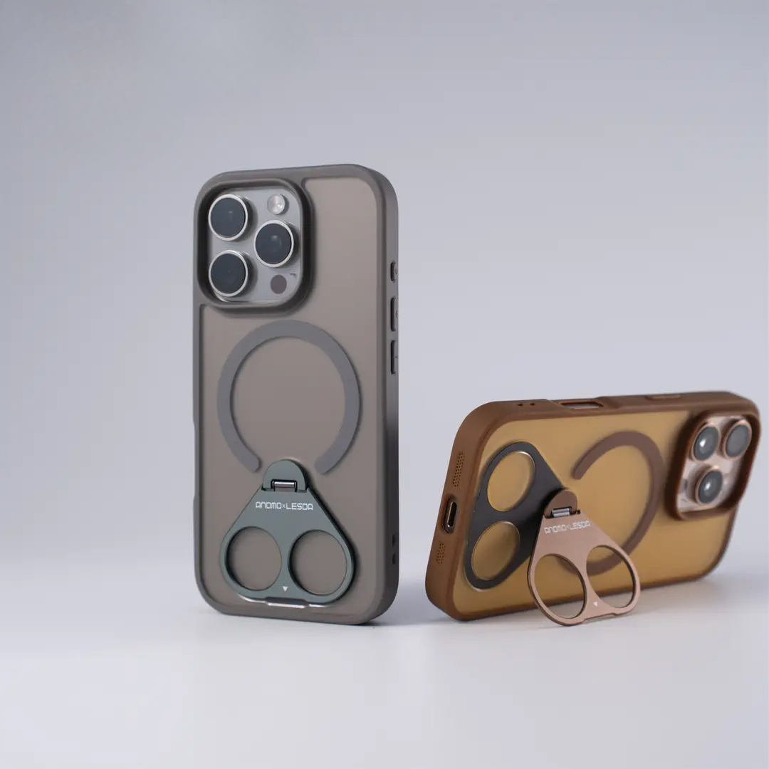 适用苹果16promax磁吸手机壳指纹扣支架苹果15软边防摔14/13大孔