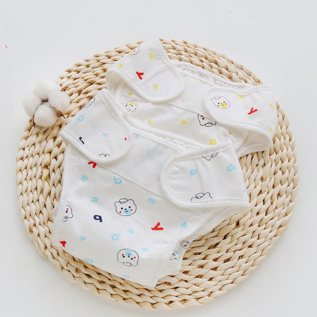 纯棉防水尿布裤柔软透气宝宝尿布兜尿布固定带可水洗防漏训练内裤