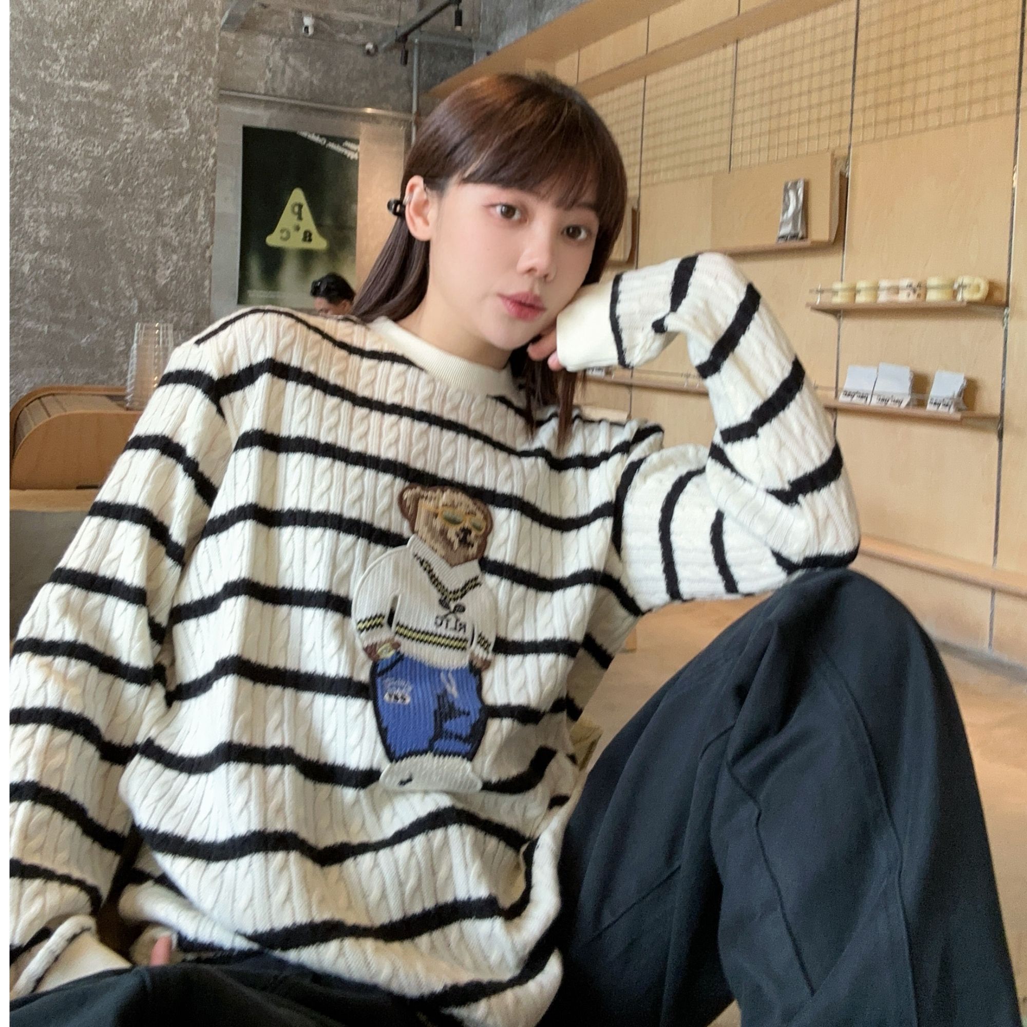 SEVENFUOO0【小熊系列】针织毛衣