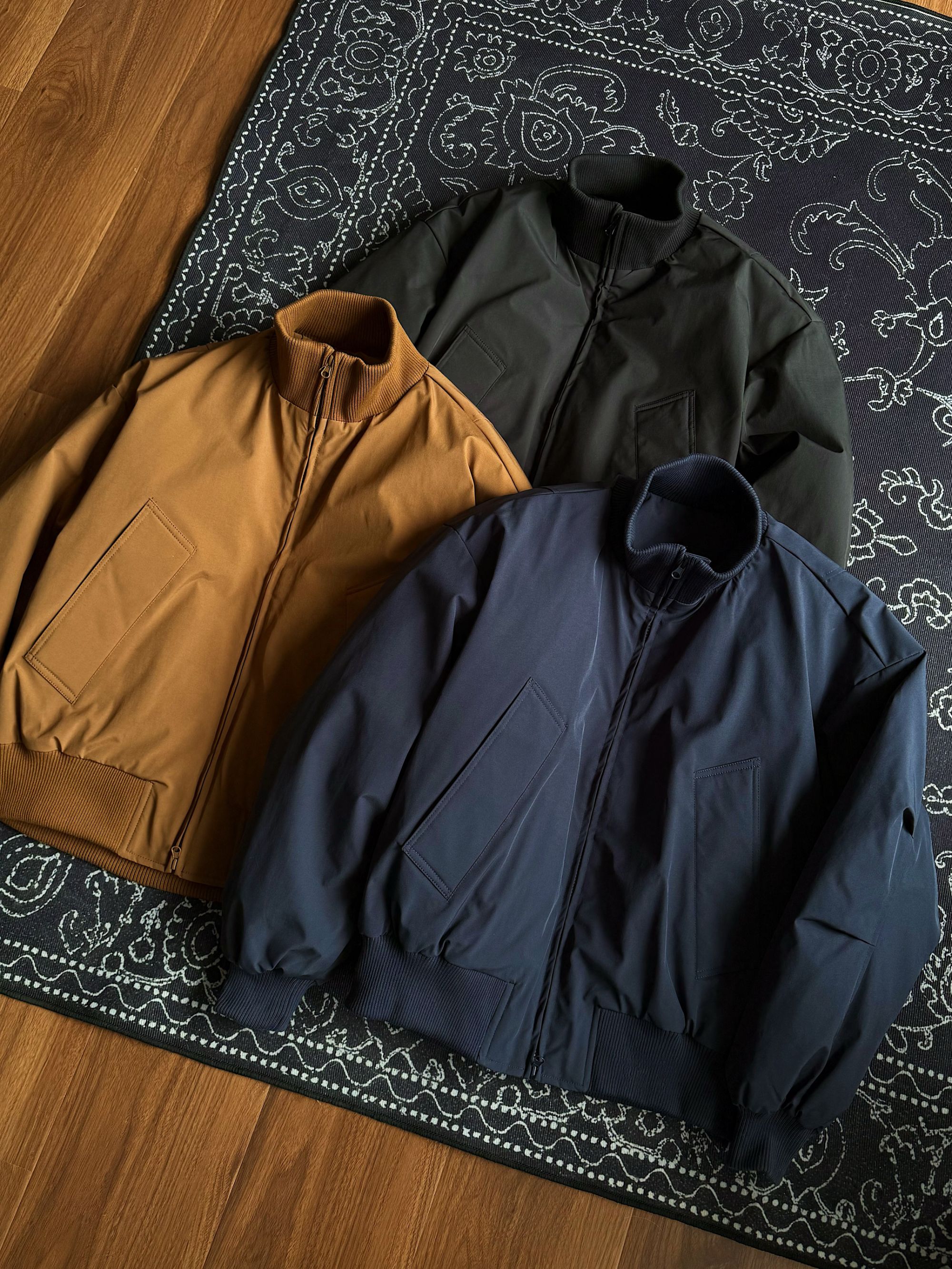 90白鸭绒男飞行夹克冬季立领宽松保暖美式复古