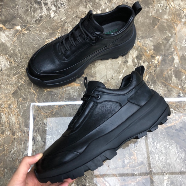 男士潮鞋厚底轻便真皮休闲商务男鞋皮鞋软底系带透气休闲风时尚