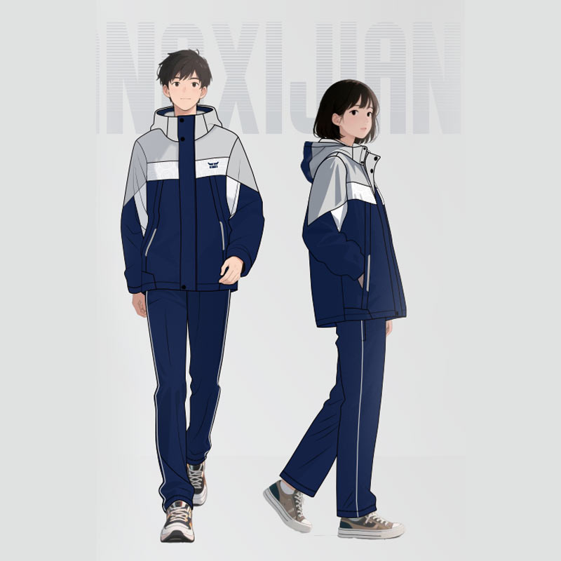 吉安市统一款式秋冬校服（幼儿园小学中学）保暖长袖休闲防风冬季