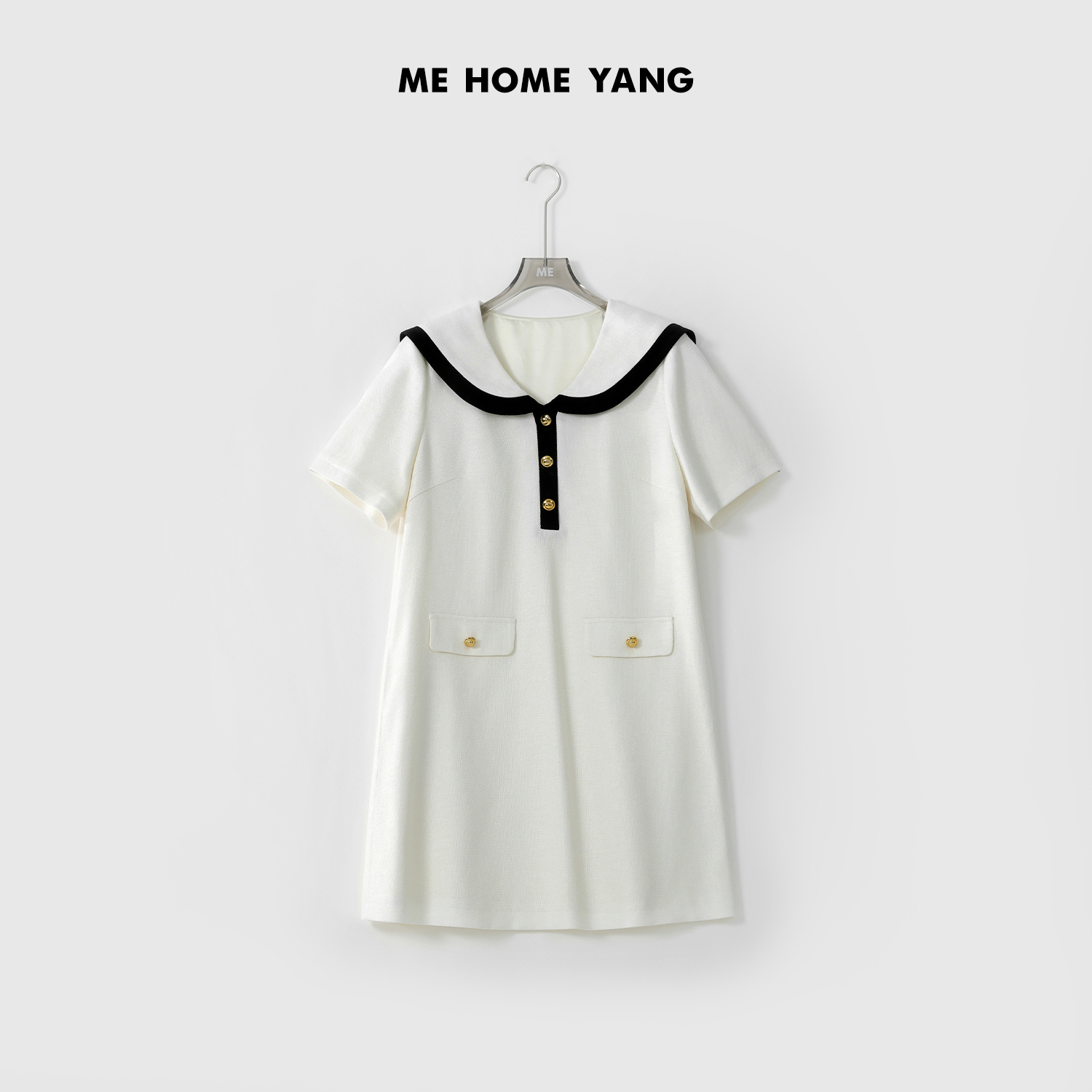 ME【缪的海军领连衣裙】夏季女士显瘦气质时尚裙子MEQS4767