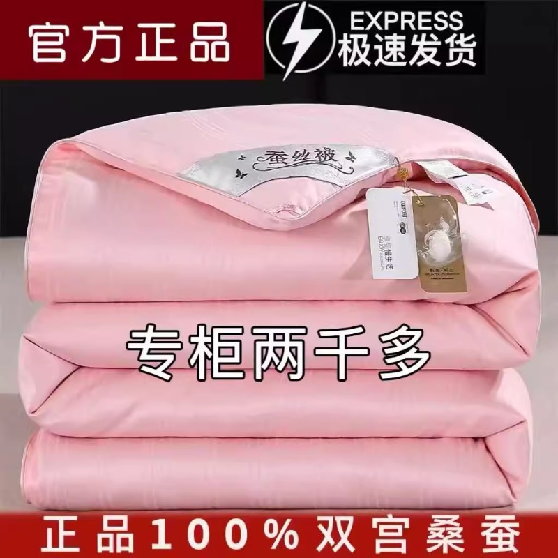 水星系列蚕丝被棉被桑蚕丝冬被学生被子春秋被手工二合一子母被芯