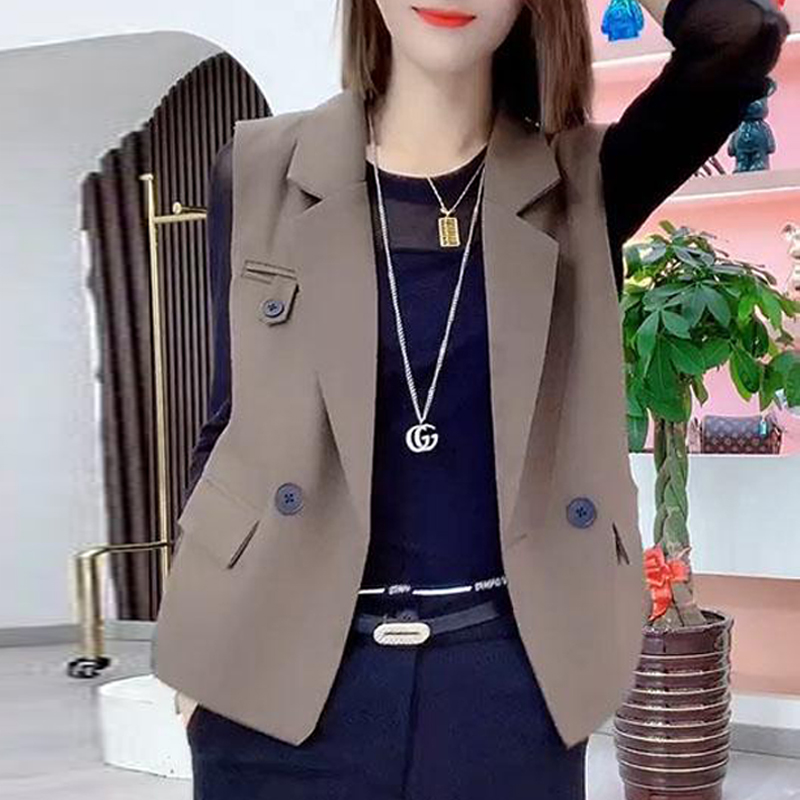 韩版时尚设计感马夹女2025年春秋夏季新款洋气时髦简约高级感上衣