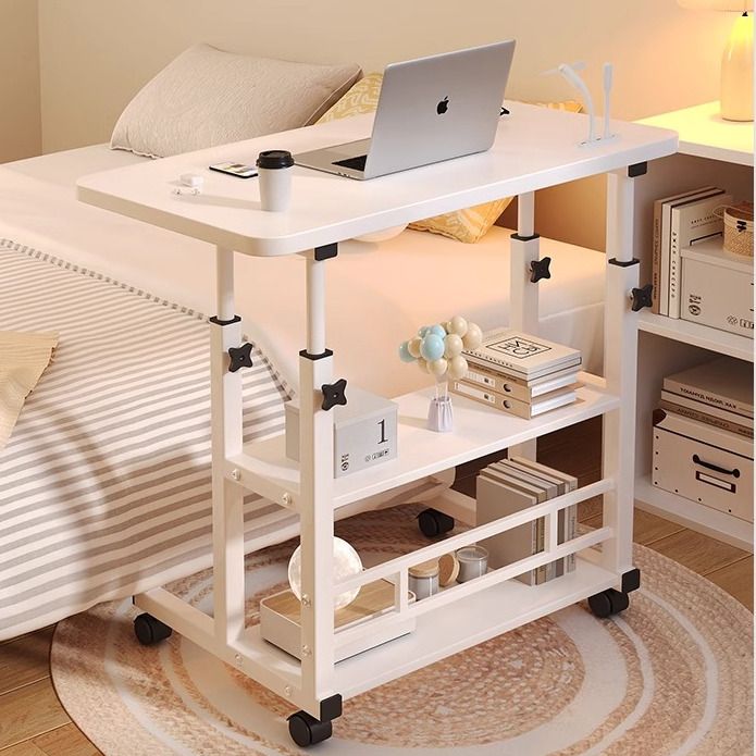 床边桌可移动简约小桌子卧室家用学生书桌简易升降宿舍懒人电脑桌
