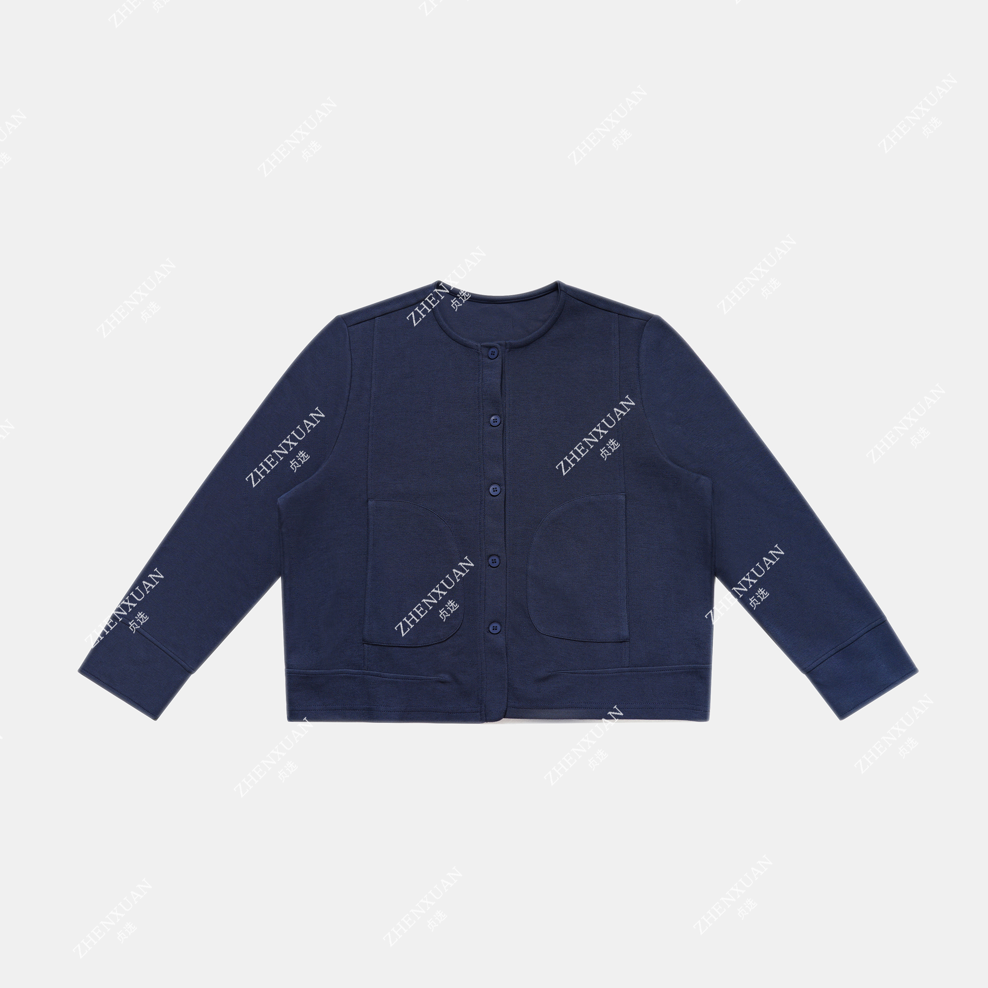 6161-长袖薄款短外套海岸短版外套休闲韩系宅萌系