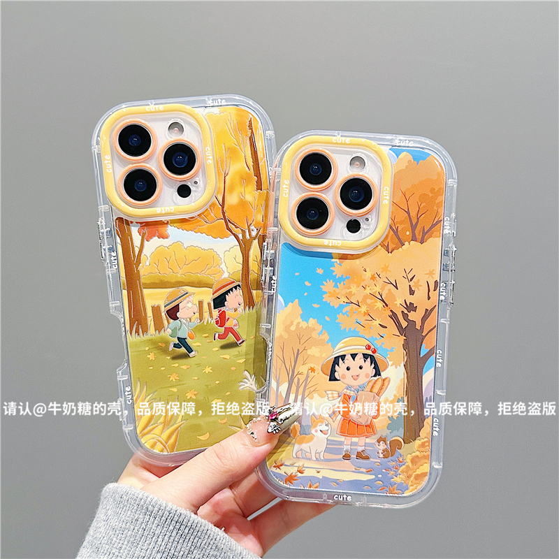 羽纱奶油壳适用苹果17/iPhone/华为荣耀/OPPO/VIVO/小米/手机壳潮