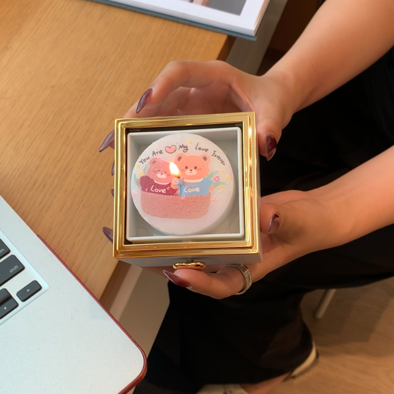 翻转旋转戒指盒求婚表白神创意七夕女朋友生日礼物包装盒子
