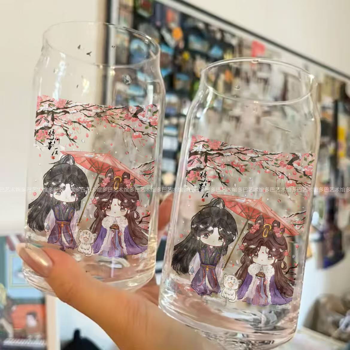 将门毒后同人周边玻璃杯ins高颜值杯子牛奶果汁饮品学生创意杯