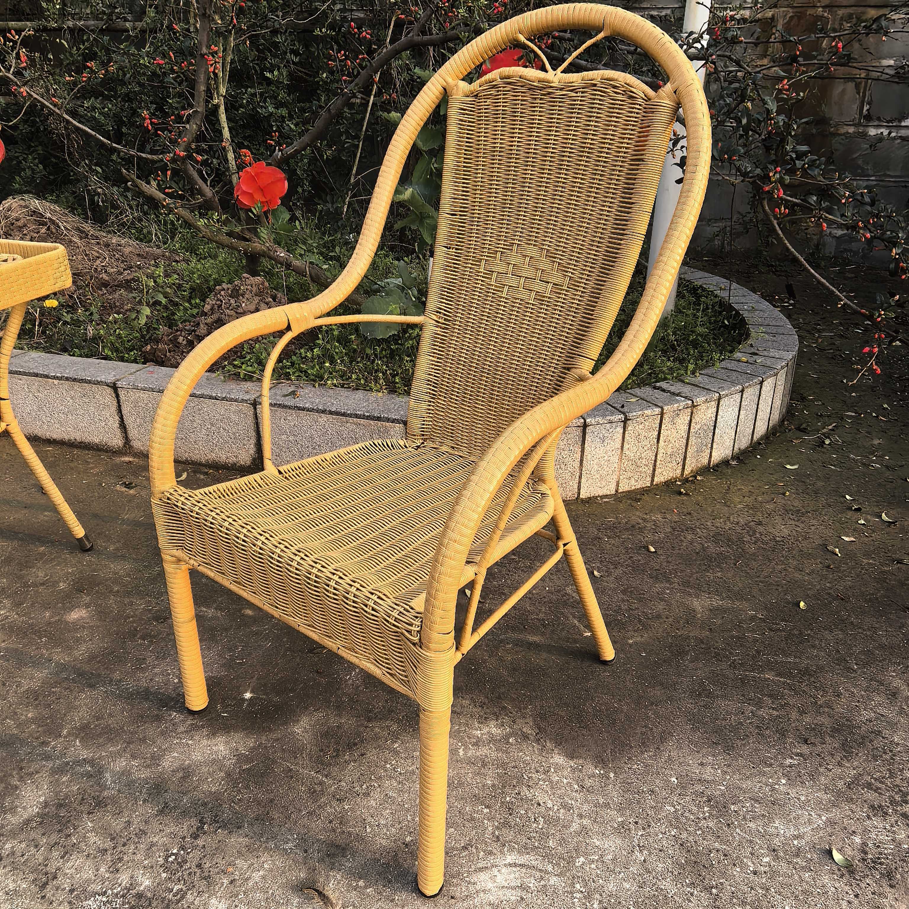 庭院休闲藤椅家用手工藤编藤椅椅子批发睡椅躺防晒防水藤编椅子