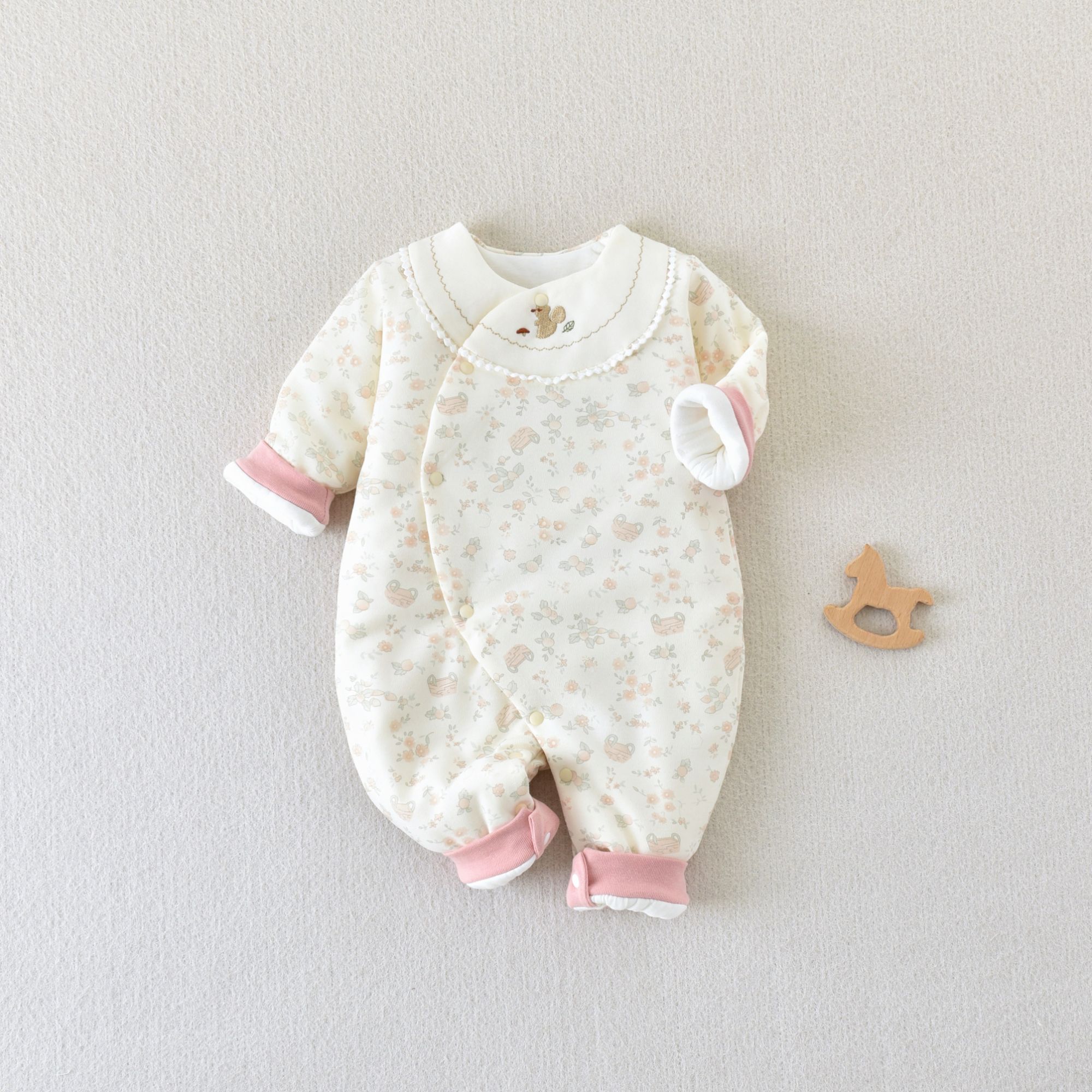 【80克59-90码棉服】新生儿纯棉A类婴幼儿秋冬保暖长袖冬季棉服