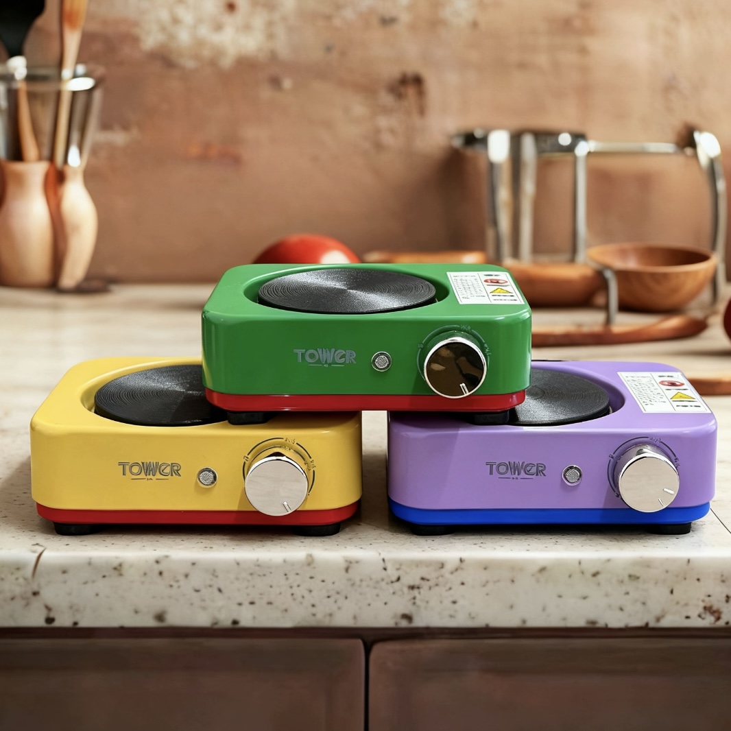 英国TOWER高定款600瓦电热炉多功能热奶煮茶