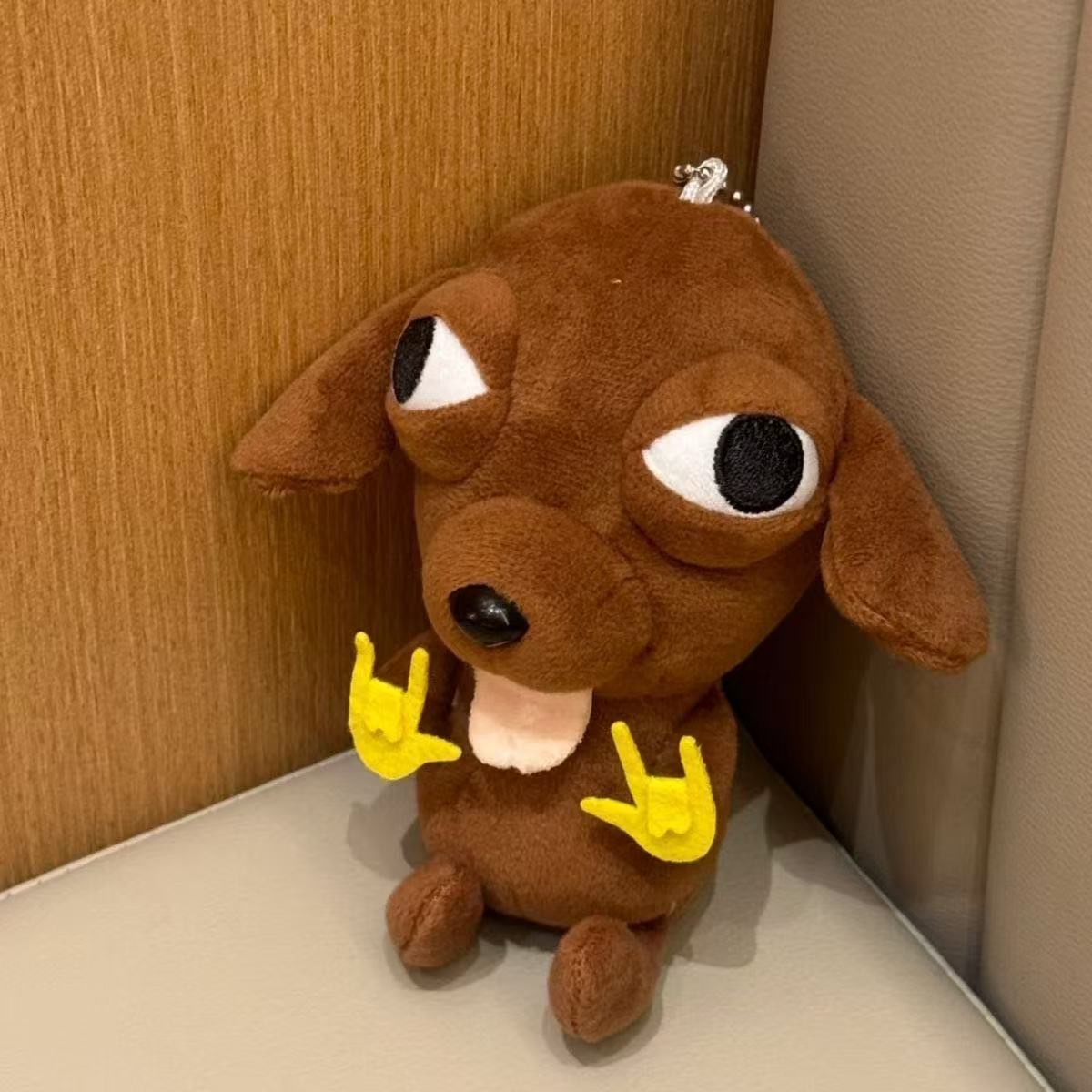 Chihuahua摇滚吉娃娃书包挂件毛绒公仔玩具洗袜袜礼物女