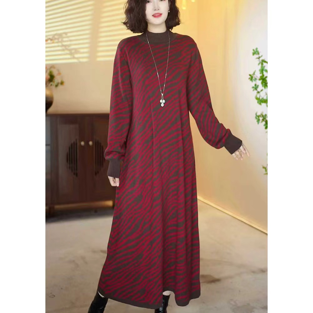 【X366】2025新款时尚百搭宽松针织显瘦连衣裙