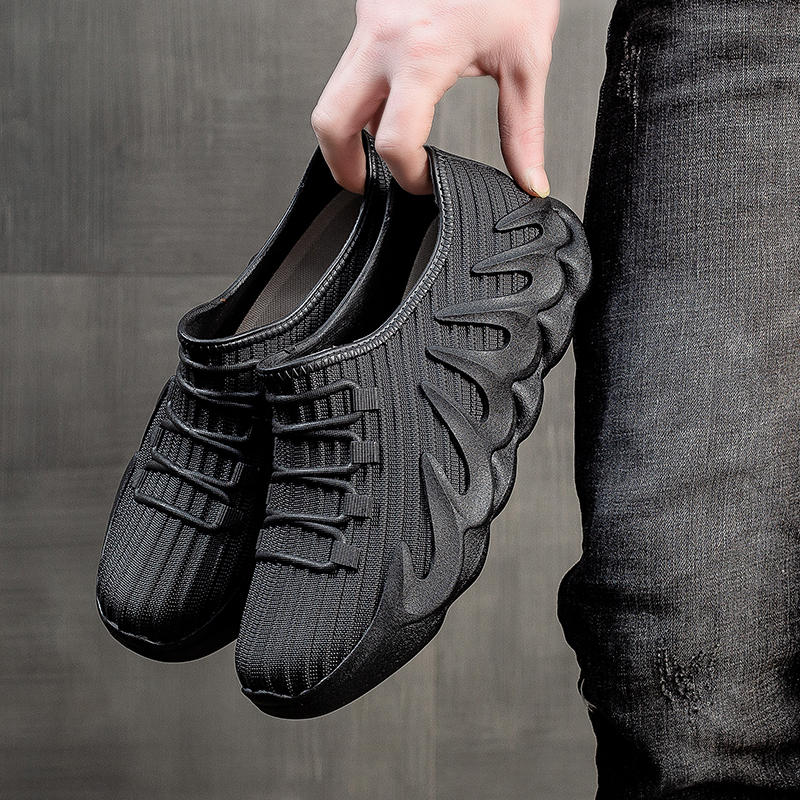 时尚雨鞋男款春秋加厚防滑防水软底短筒水鞋耐磨胶鞋男士防滑雨鞋