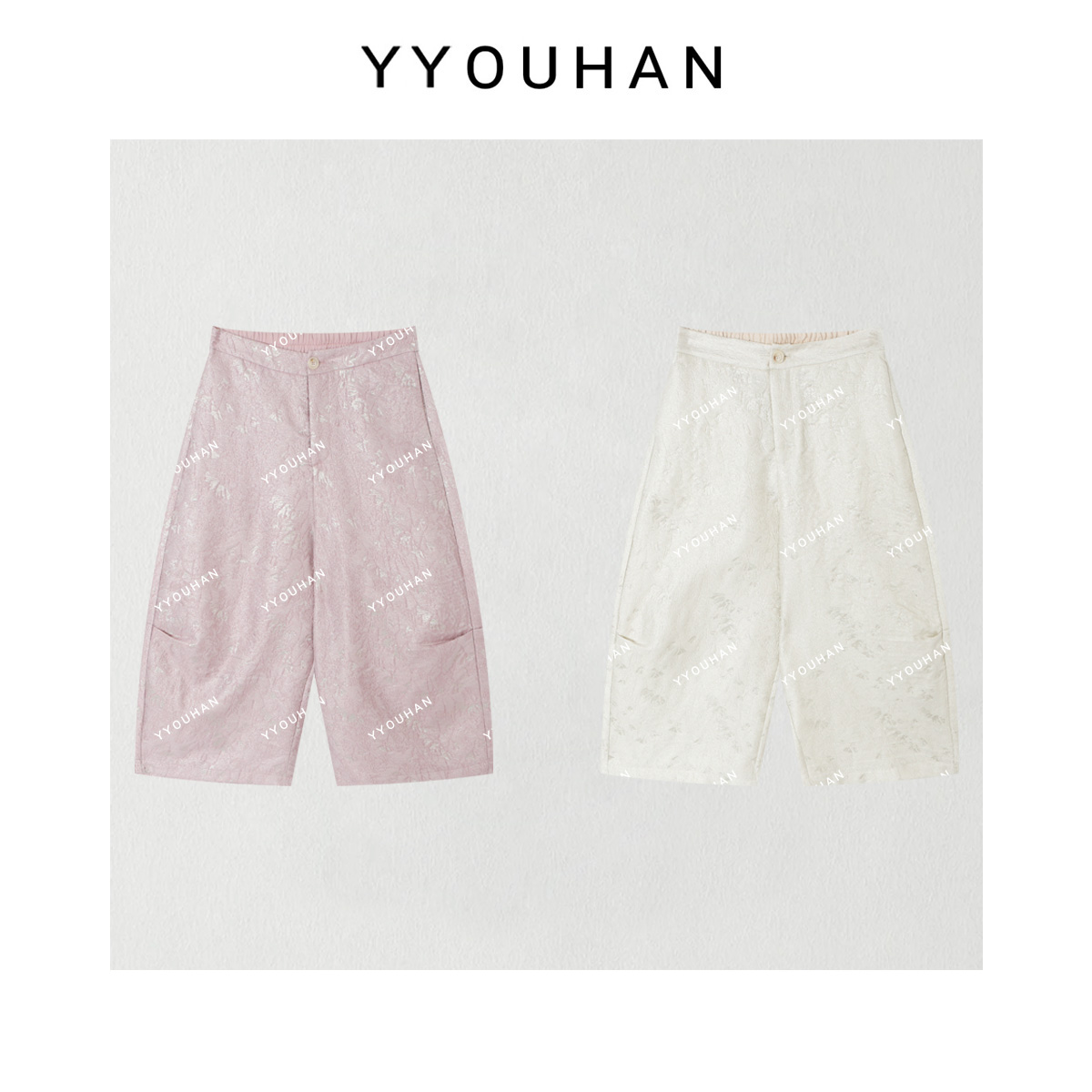 YYOUHAN 2025新款【流光焦点】小众设计显瘦百搭休闲裤 2506C3234