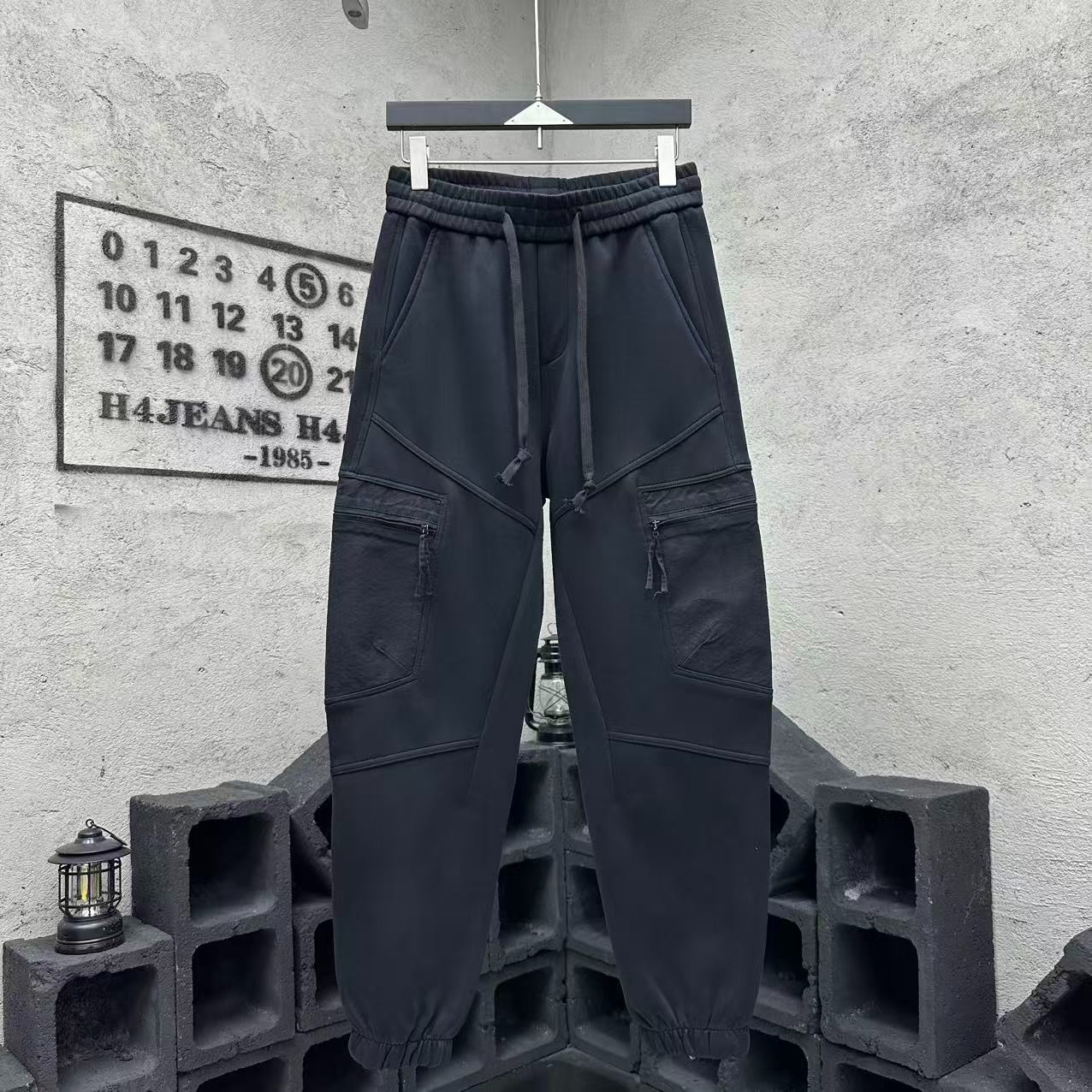 5807秋冬新款高品质水洗大口袋男休闲裤韩版工装运动长裤时尚潮流