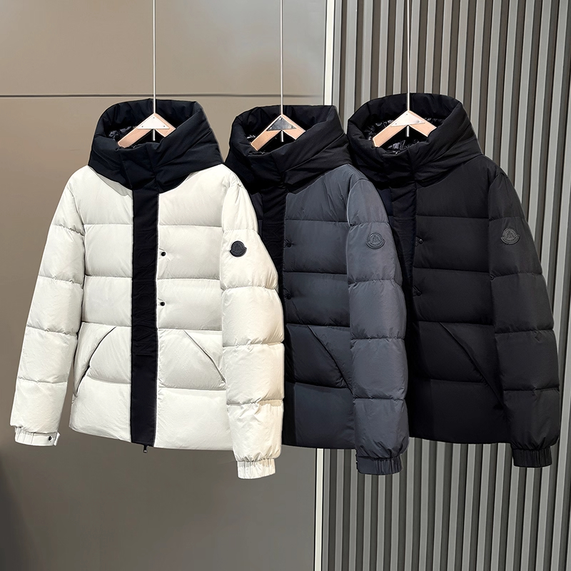 鹅绒羽绒服男女加厚高蓬短款黑武士2025新款秋冬保暖情侣百搭外套