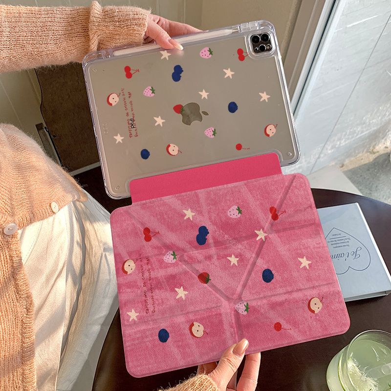 魅榔水果涂鸦适用华为MatePad11.5S保护套padair笔槽padpro平板壳