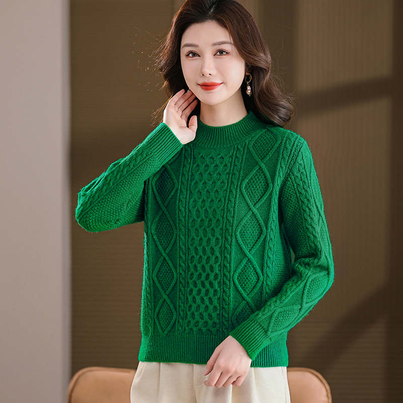 正品2025新款秋洋气显瘦针织毛衣套头女宽松配裙子套头内搭时尚