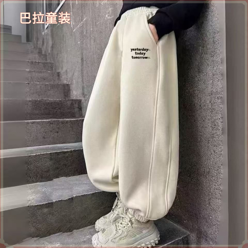 巴拉巴拉云朵【断码】女童运动裤春装儿童外穿休闲长裤2025新款韩版