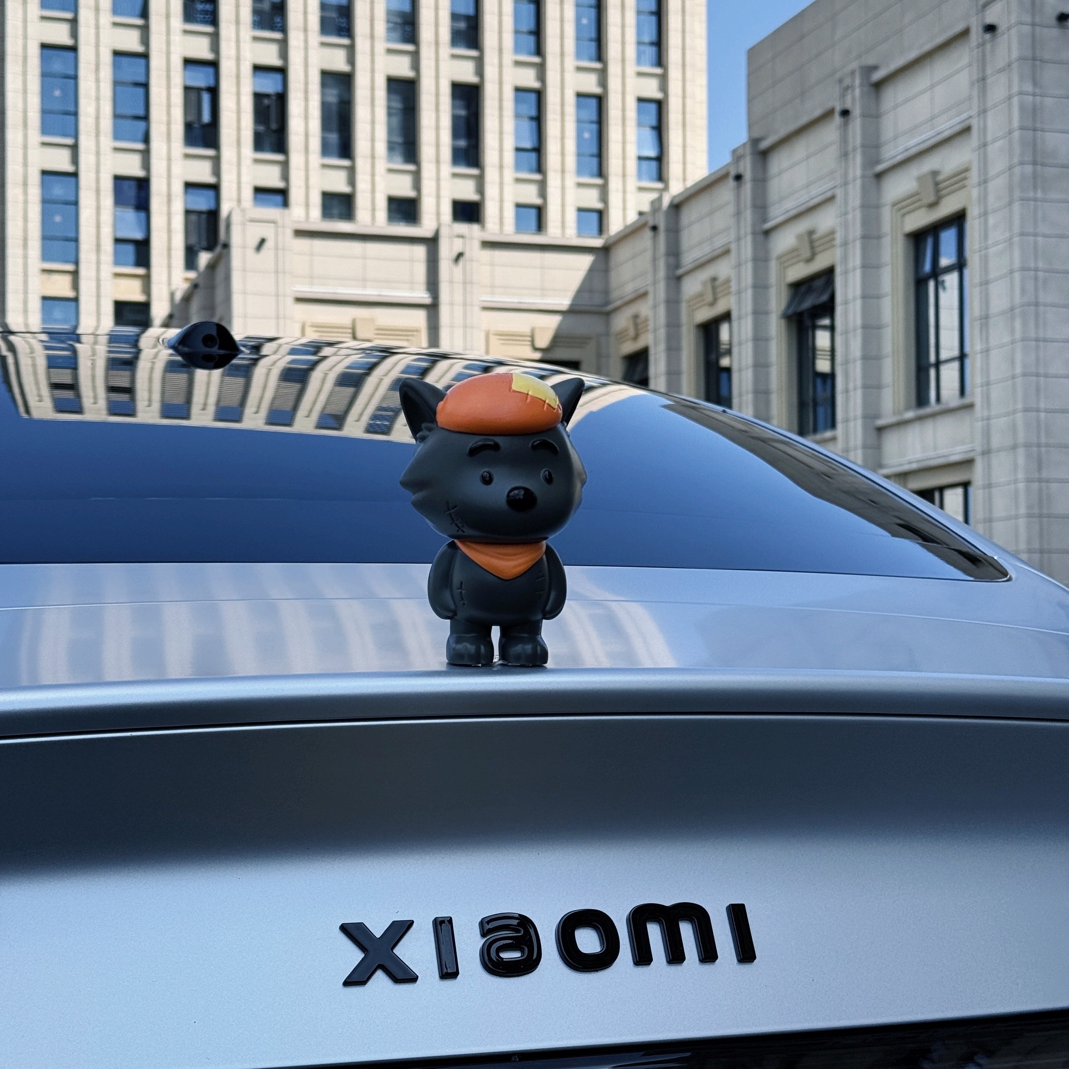 车载回头率灰太狼车外挂件汽车可爱公仔挂饰后备箱车尾恶搞装饰