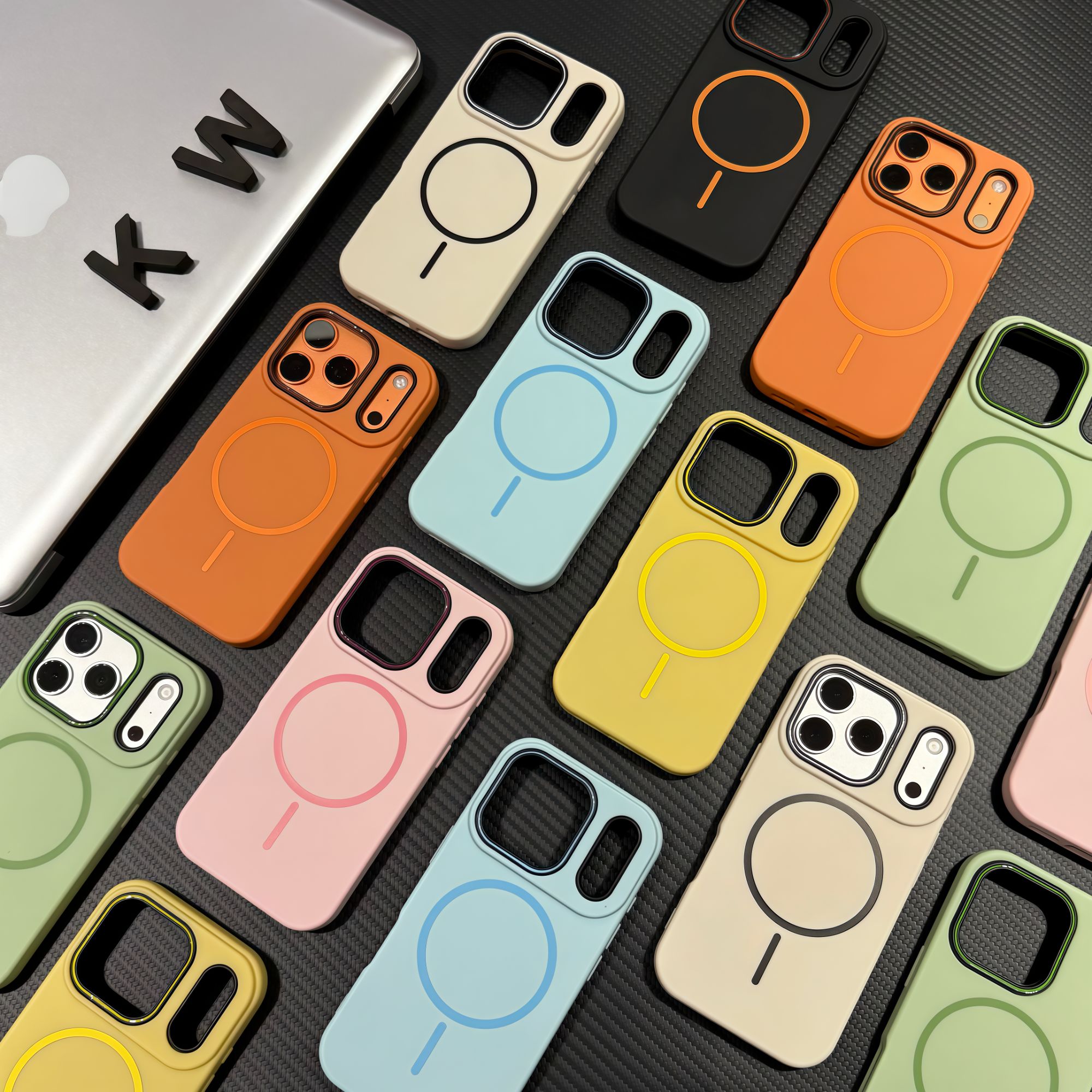 BANCA糖果马卡龙适用苹果16/17promax磁吸手机壳14/13/12/11简约