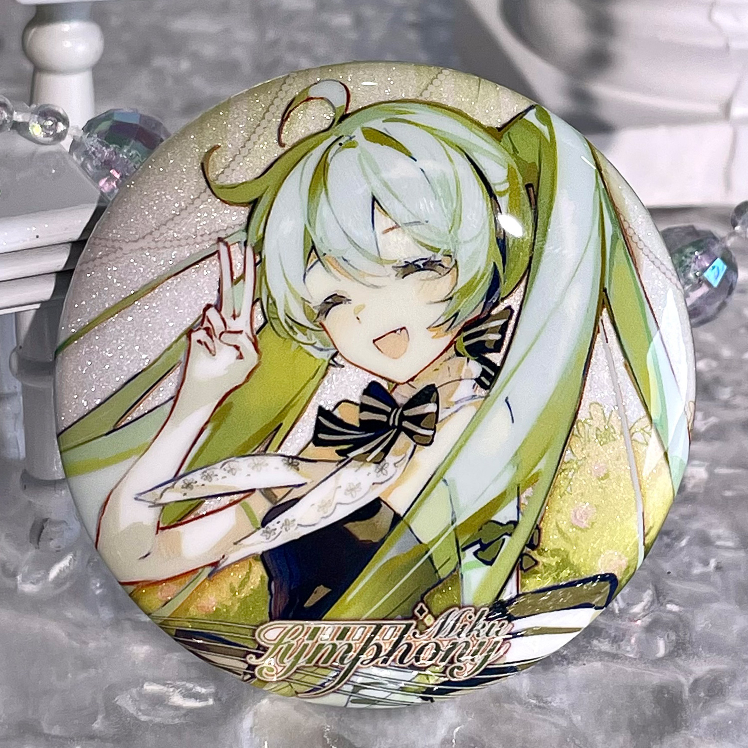 【种葱日记】初音未来流绪微梦-miku同人谷子吧唧徽章立牌