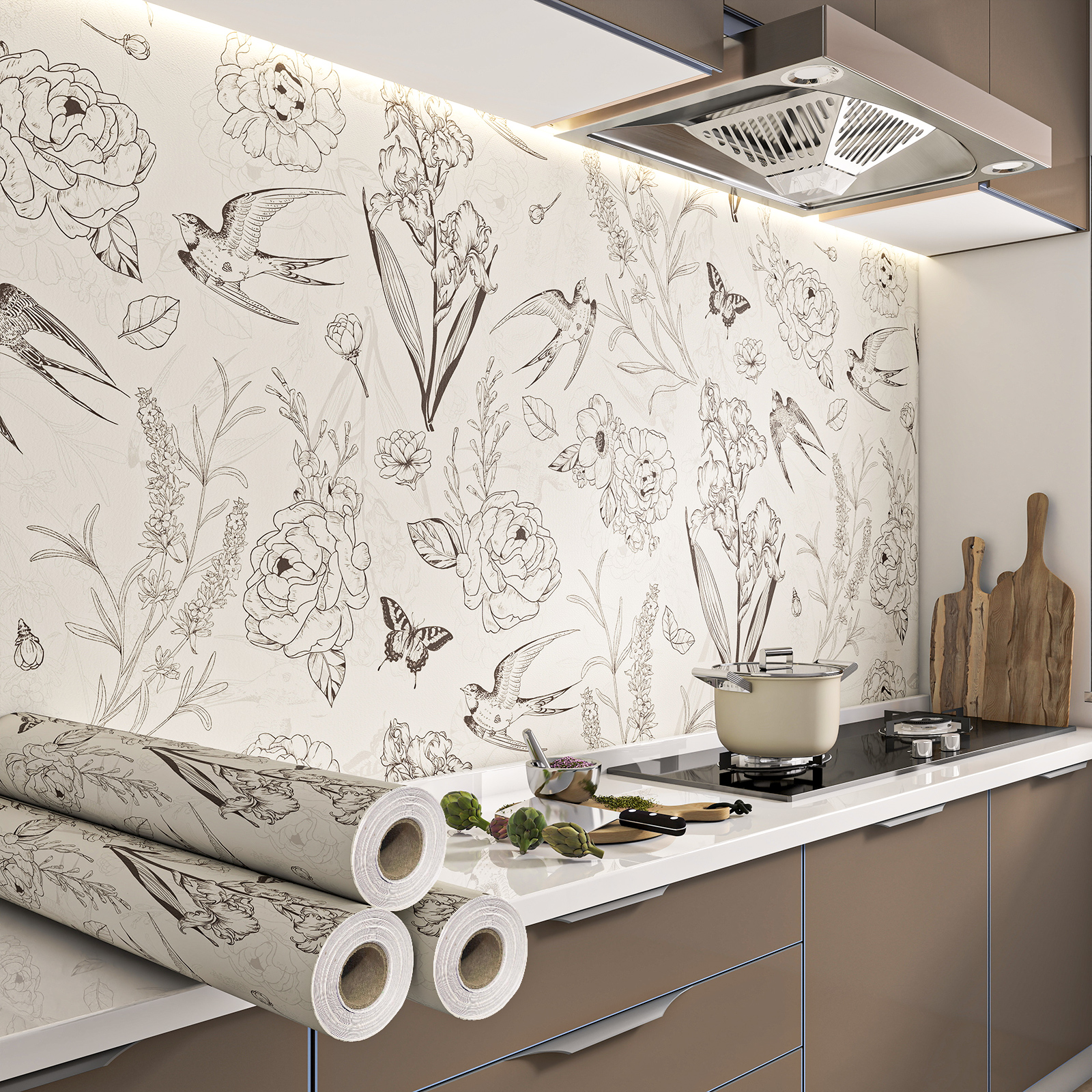 防油贴加厚耐高温墙贴卫生间灶台橱柜墙壁防水厨房防水防油贴纸