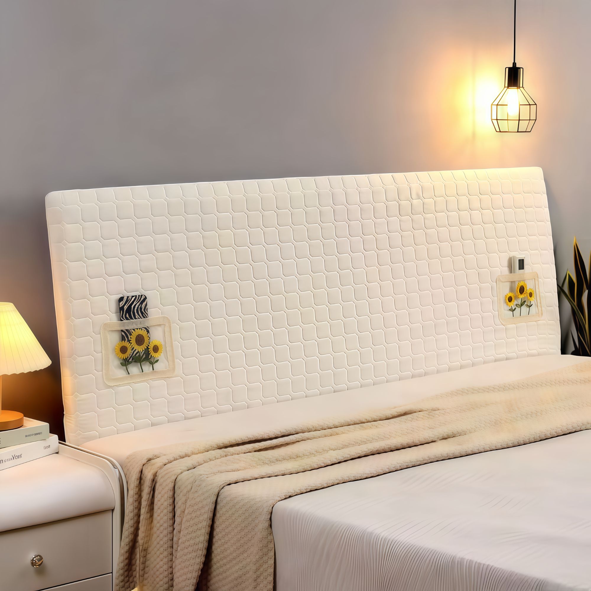 床头套罩全包软包木床头防尘罩床头靠背保护套新款床头罩弹力套子