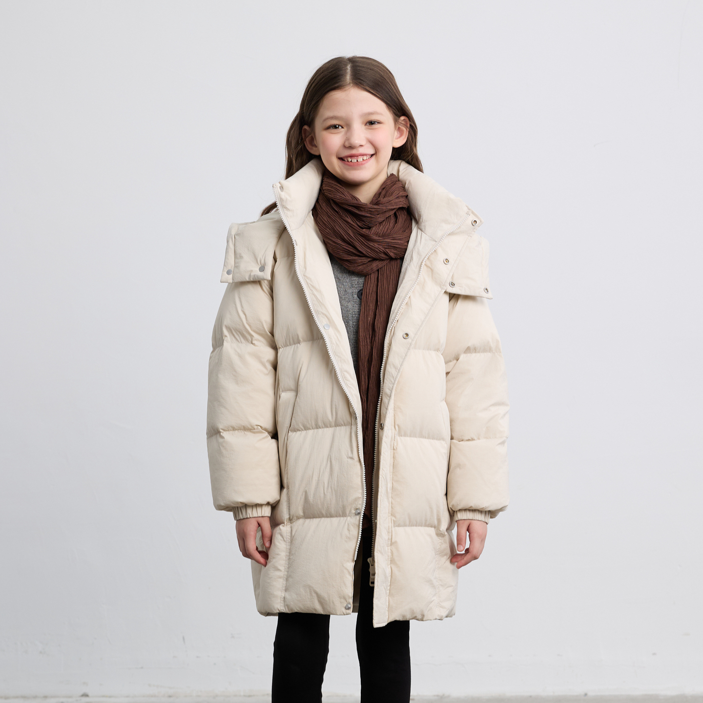 【高充绒】中长款羽绒服25冬装新款男女童加厚外套D8254650002