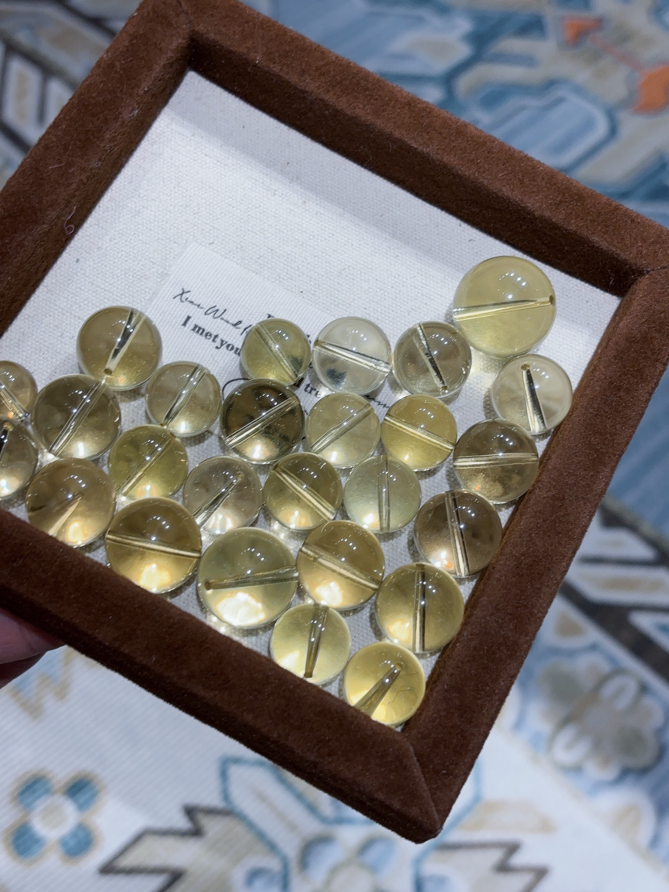 天然巴西黄水晶散珠净体招财水晶DIY配件土系搭配多样性发其一