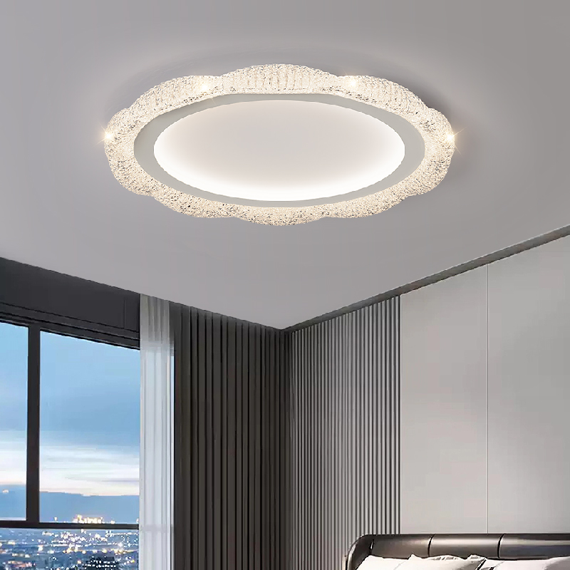 2025年新款极简奶油风吸顶灯现代简约家用大气主卧室温馨灯具