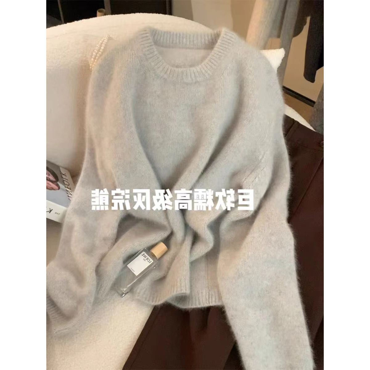 软软糯糯！巨舒服！针织衫毛衣女秋冬季外穿慵懒内搭打底衫冬季加厚