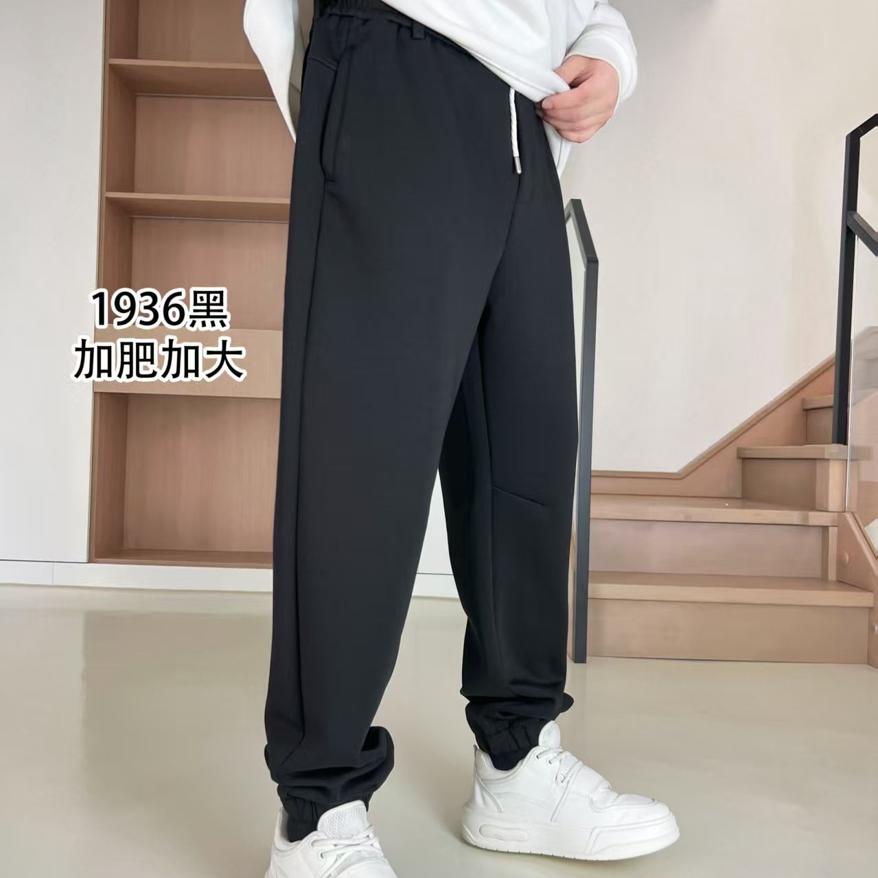 长裤裤子秋冬口袋直筒裤标准男士裤宽松弹力欧若鑫禧禾服饰勇子