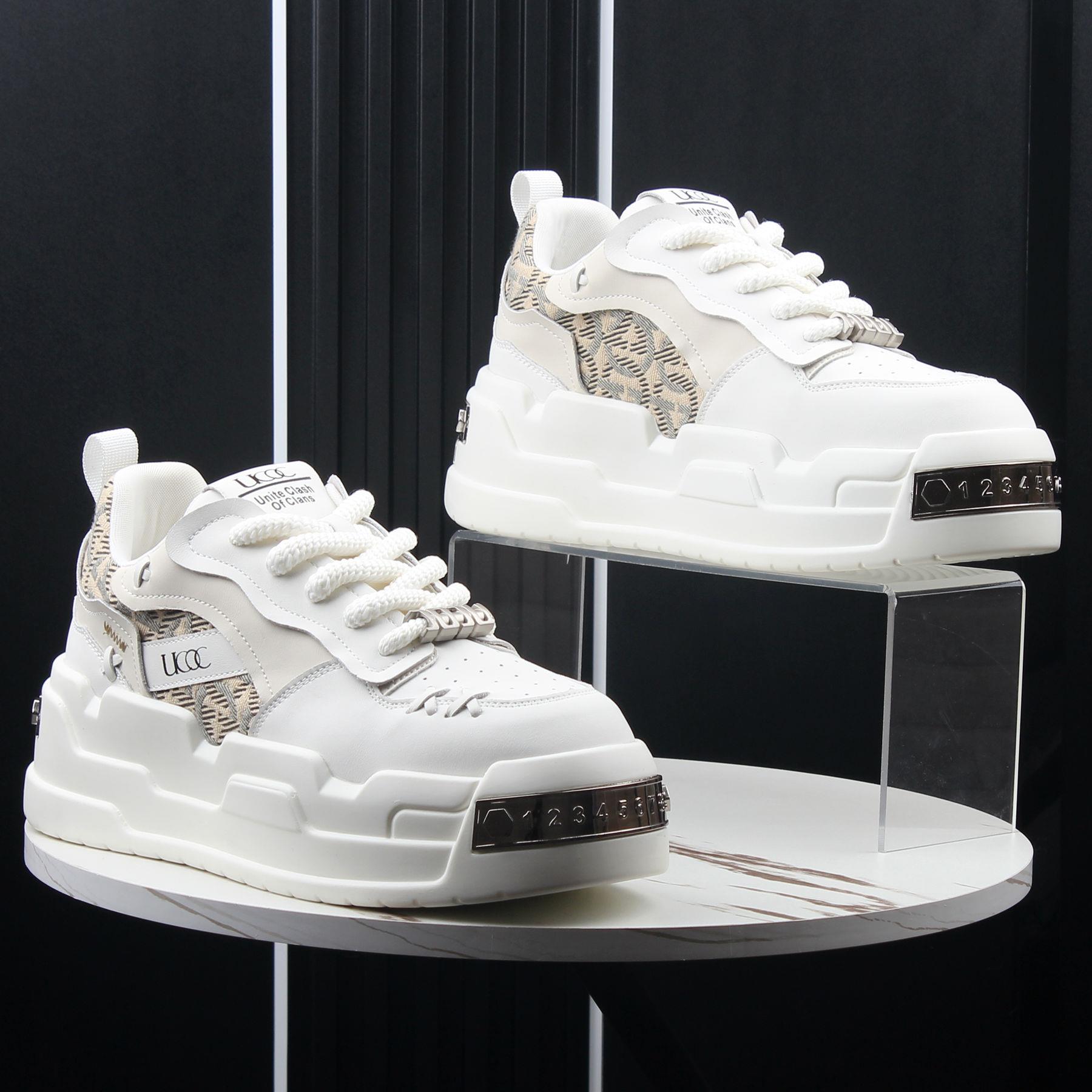 2025新款男鞋时尚百搭休闲 运动鞋潮流舒适透气低帮金属老爹鞋