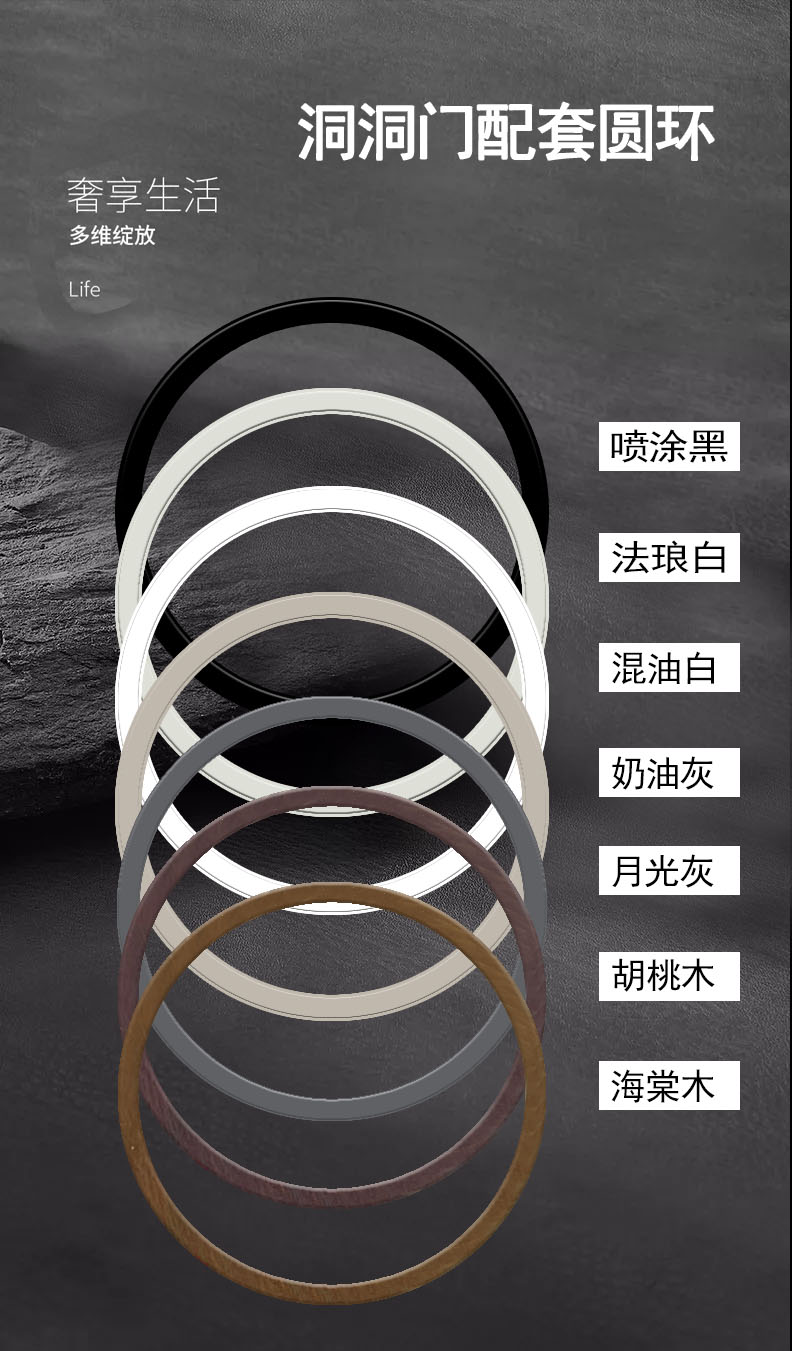 250*14*10MM铝合金洞洞门配套圆圈