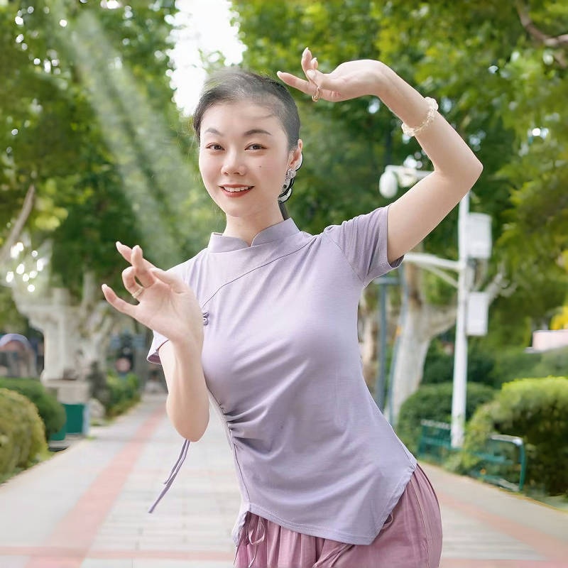 【李冠老师专属】古典舞蹈服身韵服女成人练功服现代舞形体显瘦上衣