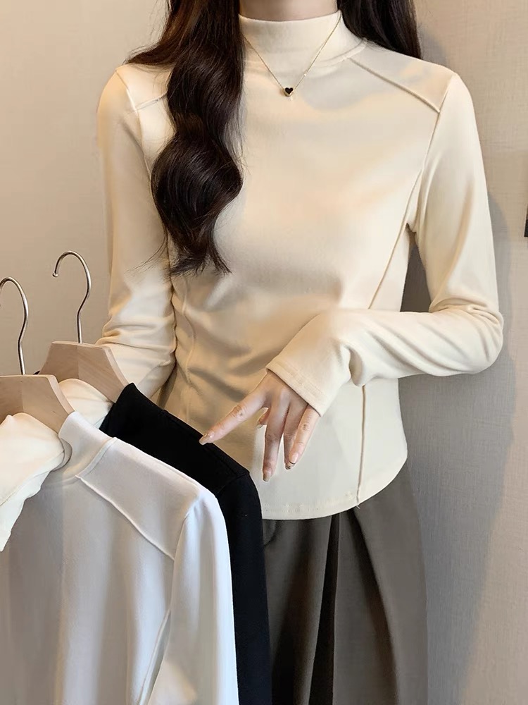 磨毛糯米绒打底--春秋必备--基础不挑人鱼骨收腰穿衣显瘦款5533