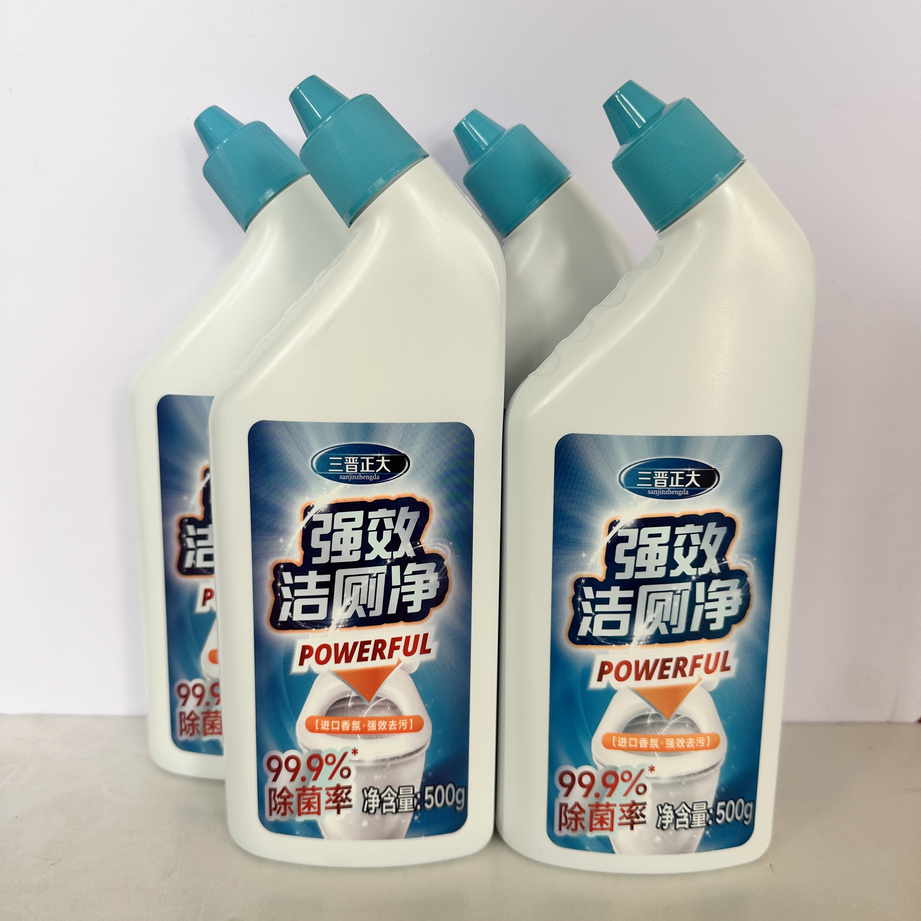 三晋正大强效洁厕净马桶清洁剂除臭留香除垢清洁剂清洗剂500g四桶